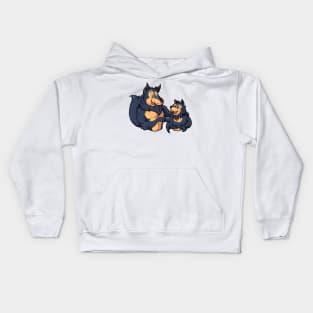 Father and son make fistbump - Wolf Kids Hoodie